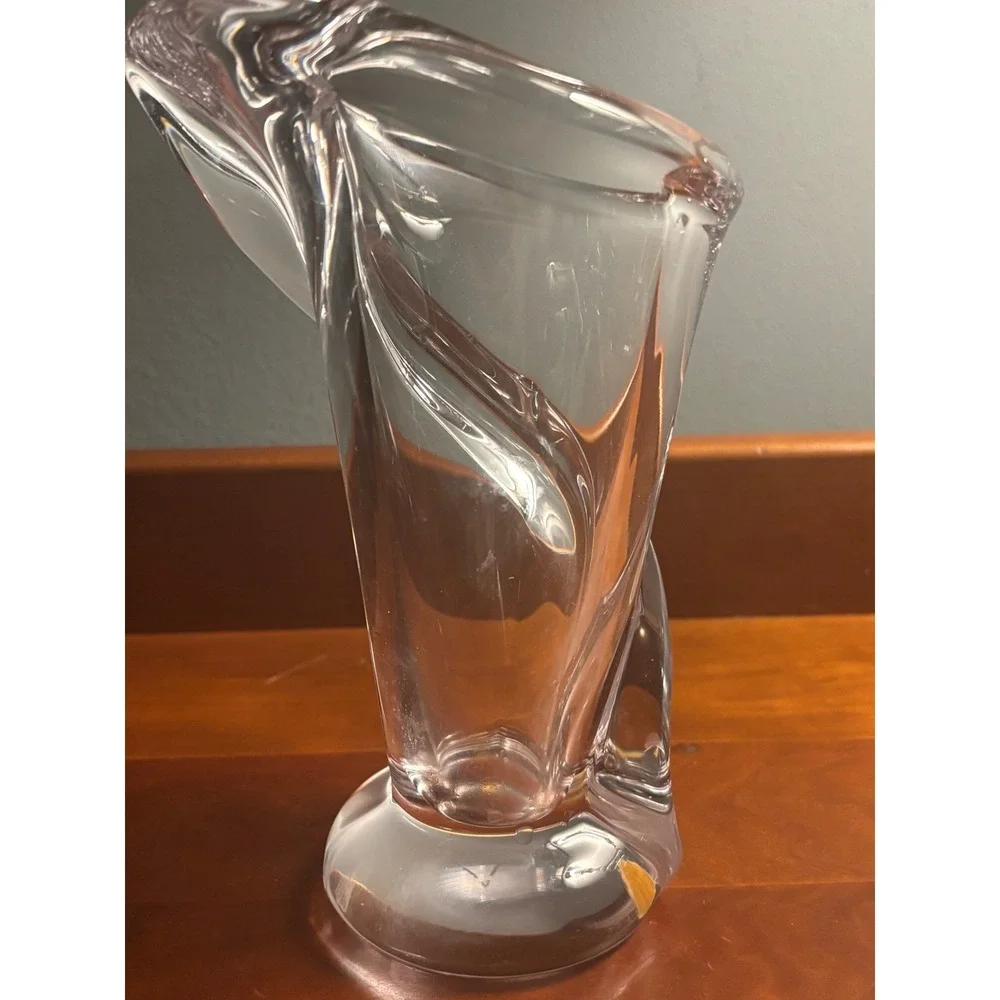 Vintage Modern Mid-Century Art Glass Vase by Art Vannes France